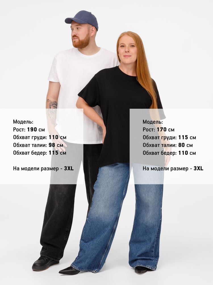 Футболка унисекс Regent 150, черная / Миниатюра модельного (1000)