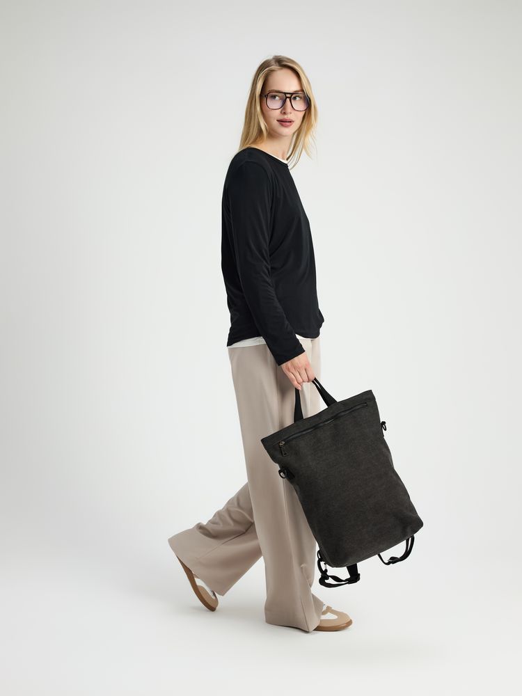 Рюкзак-шопер Casual, черный / Миниатюра модельного (1000)