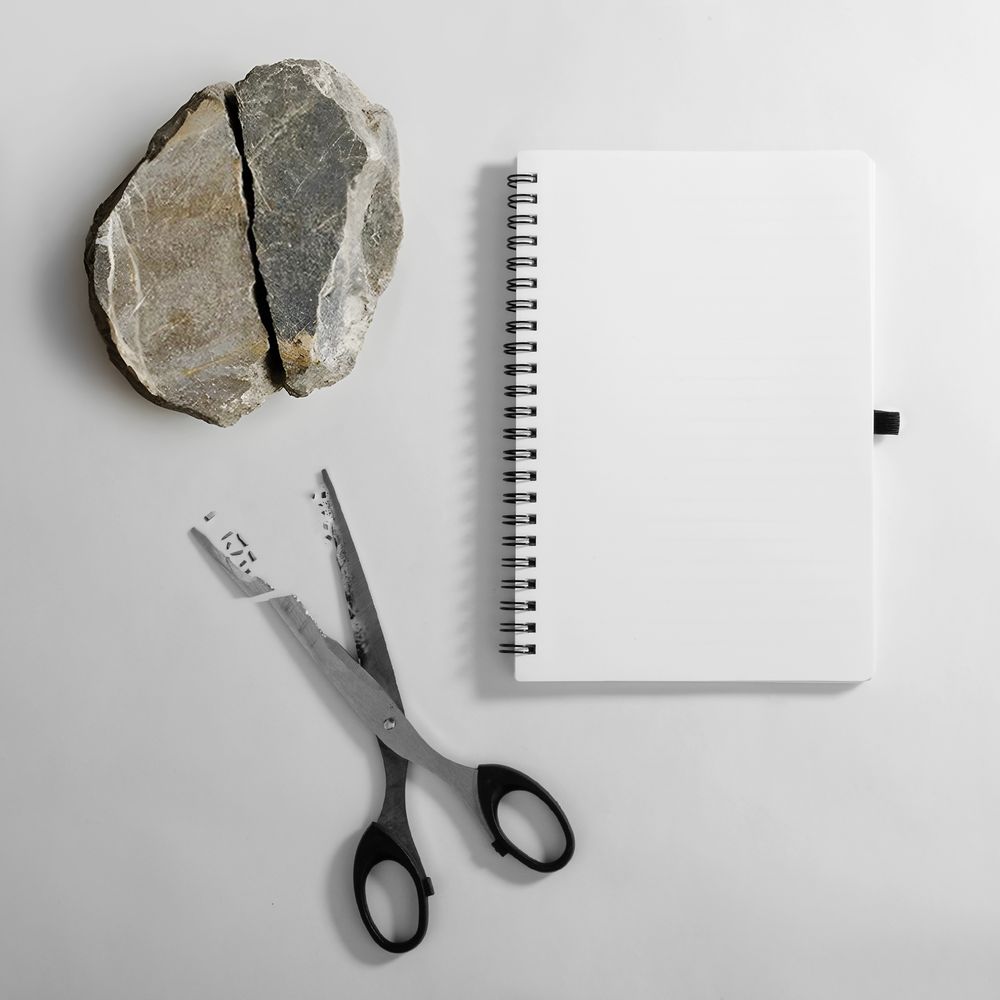 Блокнот на пружине Stone Line, белый / Миниатюра имиджевого (1000)