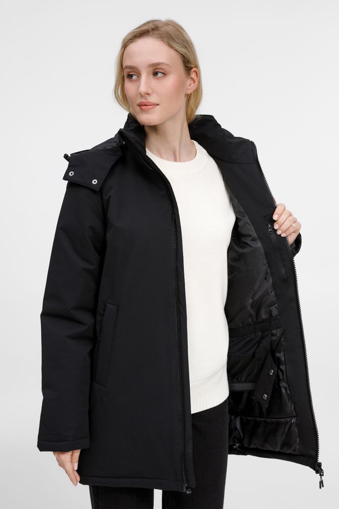 Куртка-парка унисекс Sfera, черная / Миниатюра модельного (1000)