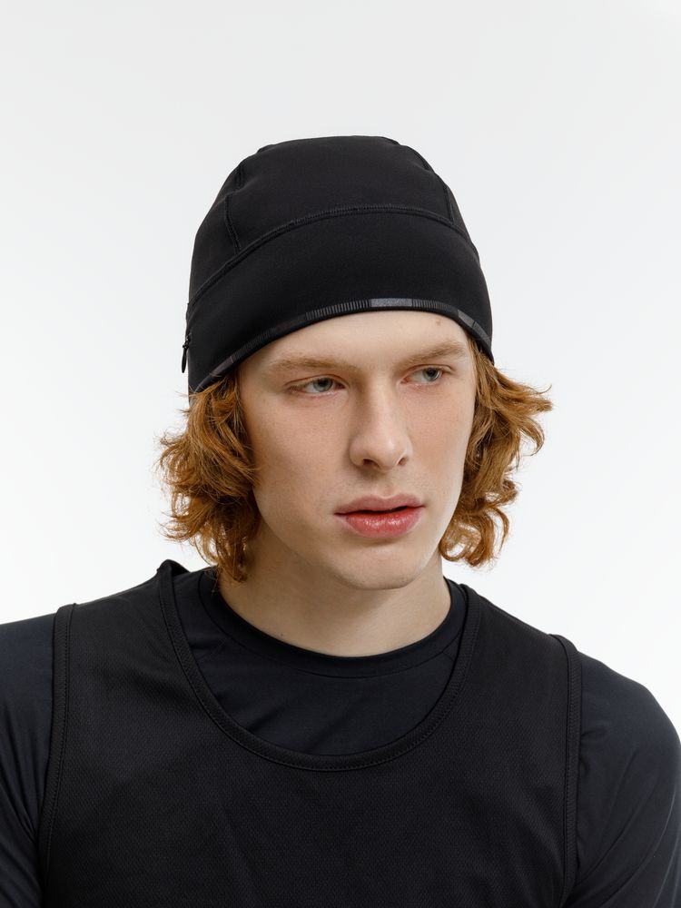 Спортивная шапка утепленная Jogge, черная / Миниатюра модельного (1000)