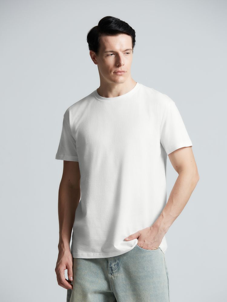 Футболка унисекс T-Bolka 160, белая (белоснежная) / Миниатюра модельного (1000)