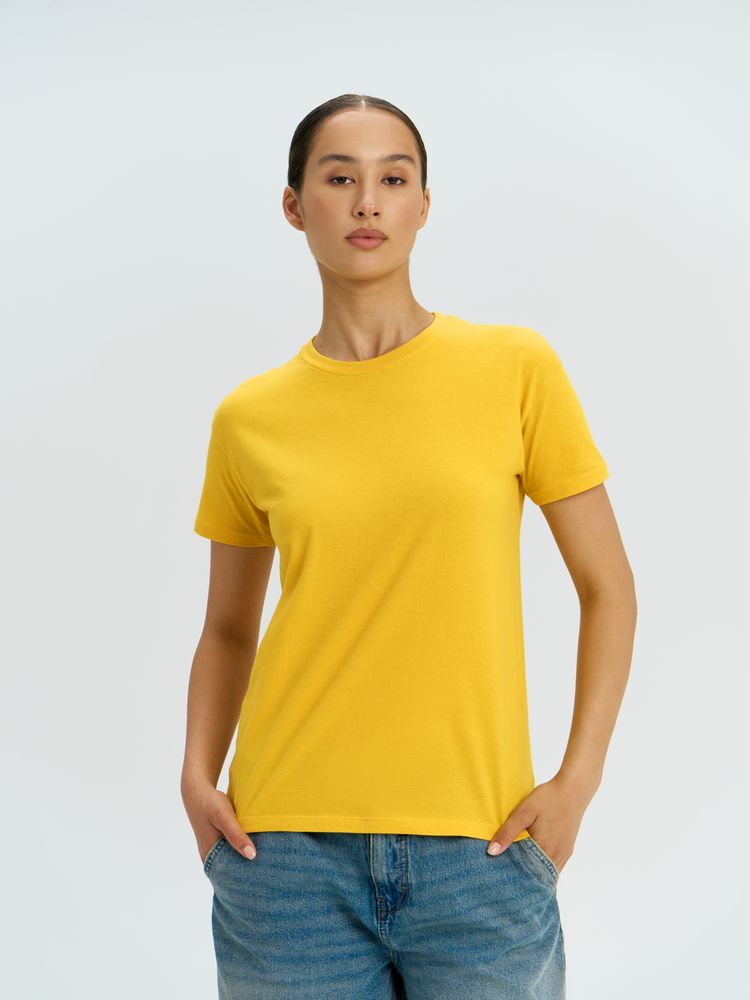 Футболка унисекс Regent 150, желтая / Миниатюра модельного (1000)