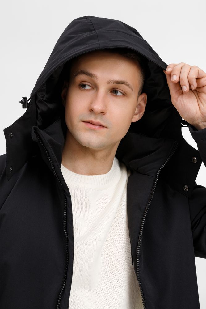 Куртка-парка унисекс Sfera, черная / Миниатюра модельного (1000)