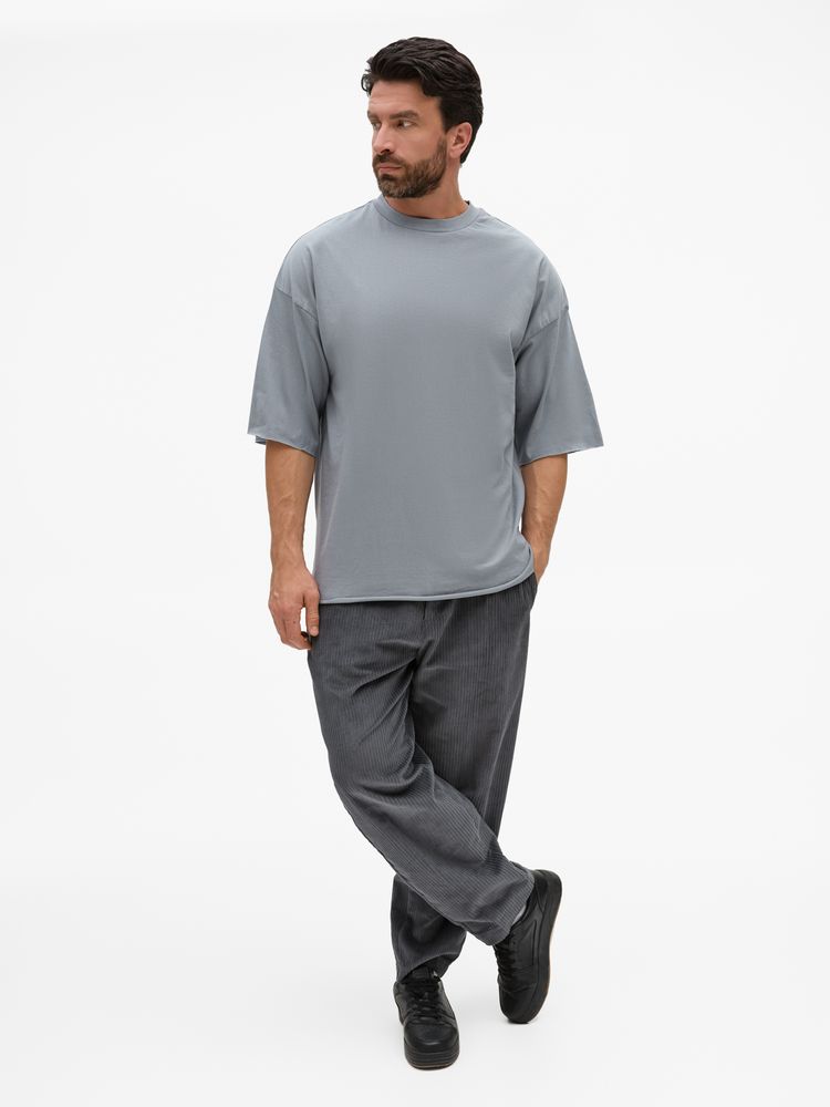 Футболка унисекс T1, серая / Миниатюра модельного (1000)