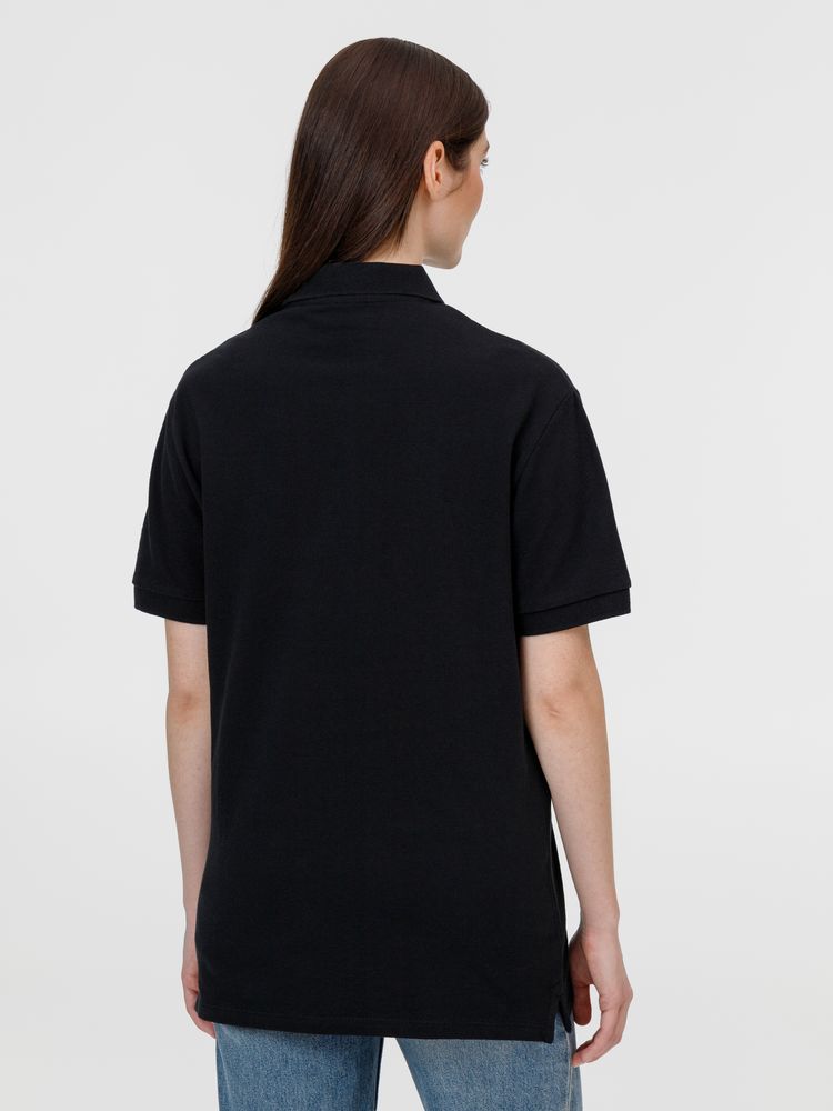 Рубашка поло унисекс Pacific, черная / Миниатюра модельного (1000)
