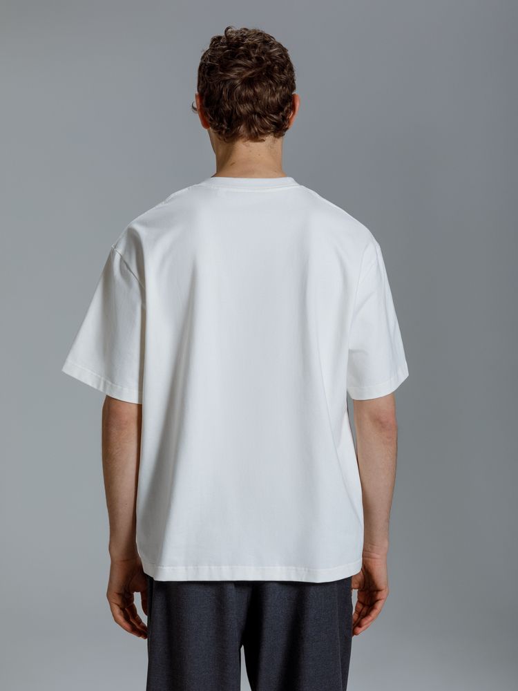 Футболка оверсайз Kangas, белая / Миниатюра модельного (1000)