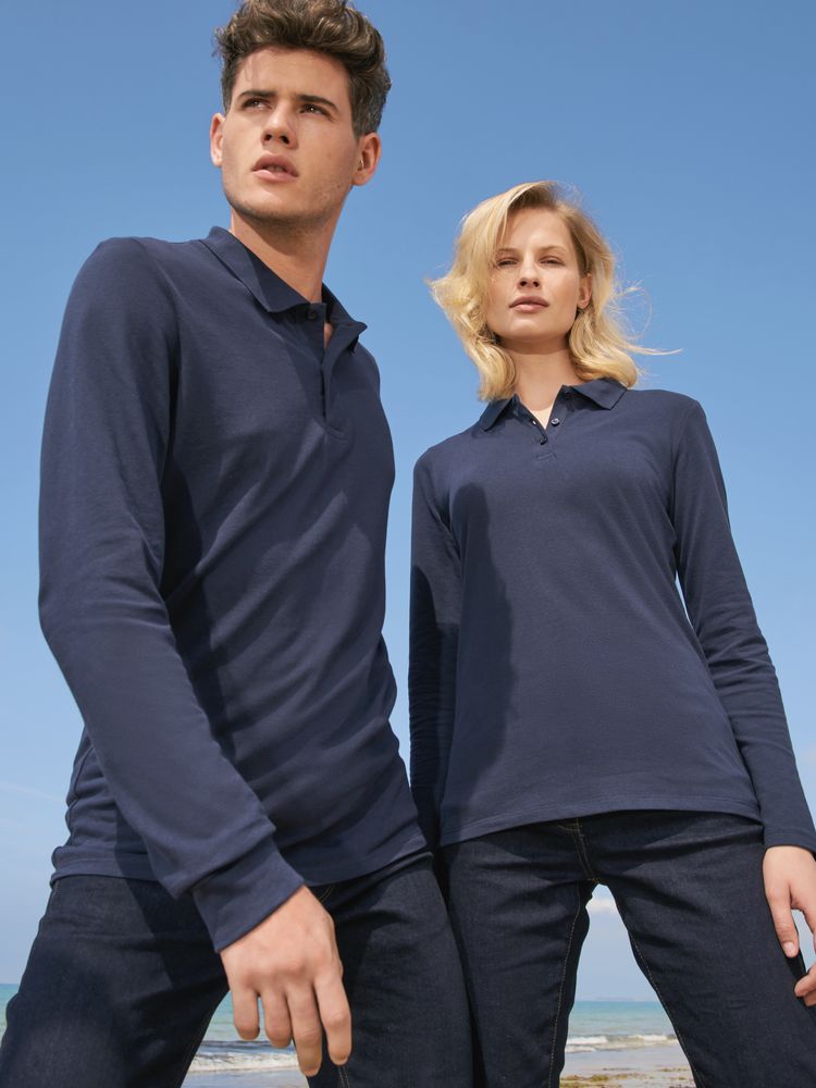 Рубашка поло женская с длинным рукавом Perfect LSL Women, оранжевая / Миниатюра имиджевого (1000)