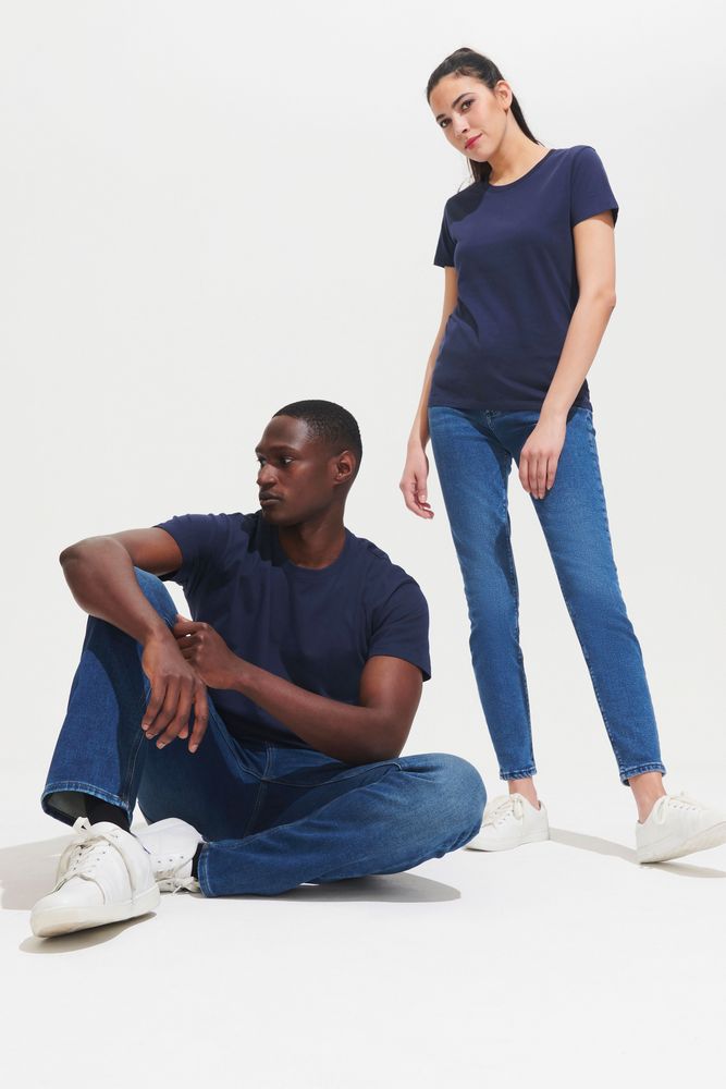 Футболка унисекс Regent 150, синяя (джинс) / Миниатюра имиджевого (1000)