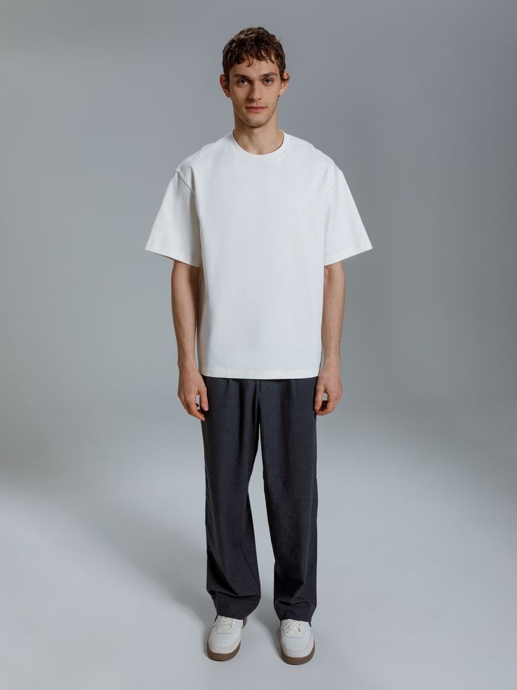 Футболка оверсайз Kangas, белая / Миниатюра модельного (1000)