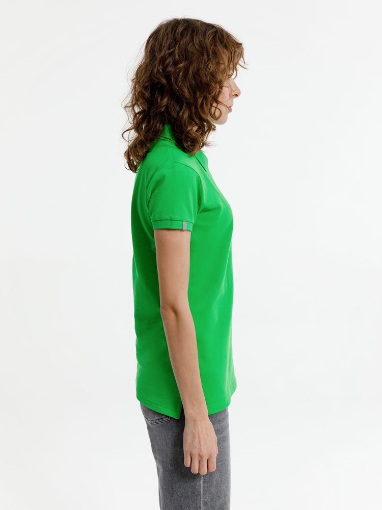Рубашка поло женская Virma Premium Lady, зеленое яблоко / Миниатюра модельного (1000)