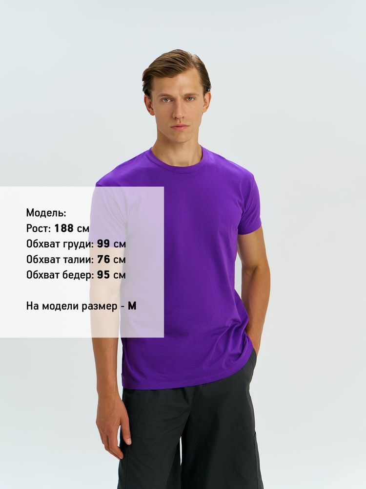 Футболка унисекс Regent 150, темно-фиолетовая / Миниатюра модельного (1000)