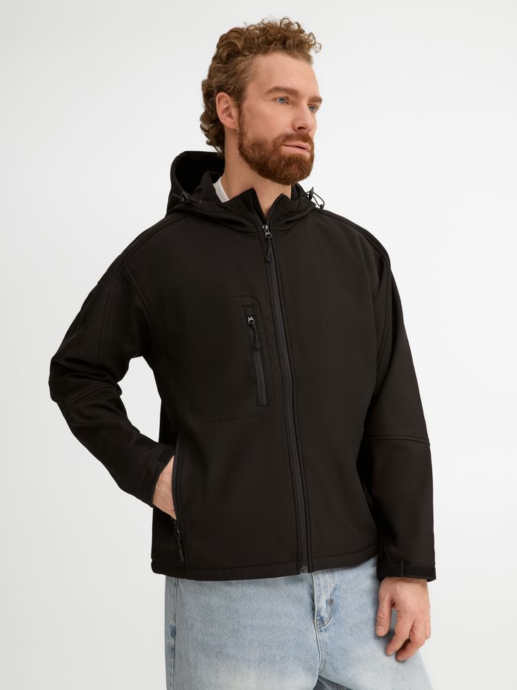 Куртка мужская с капюшоном Replay Men 340, черная / Миниатюра модельного (1000)