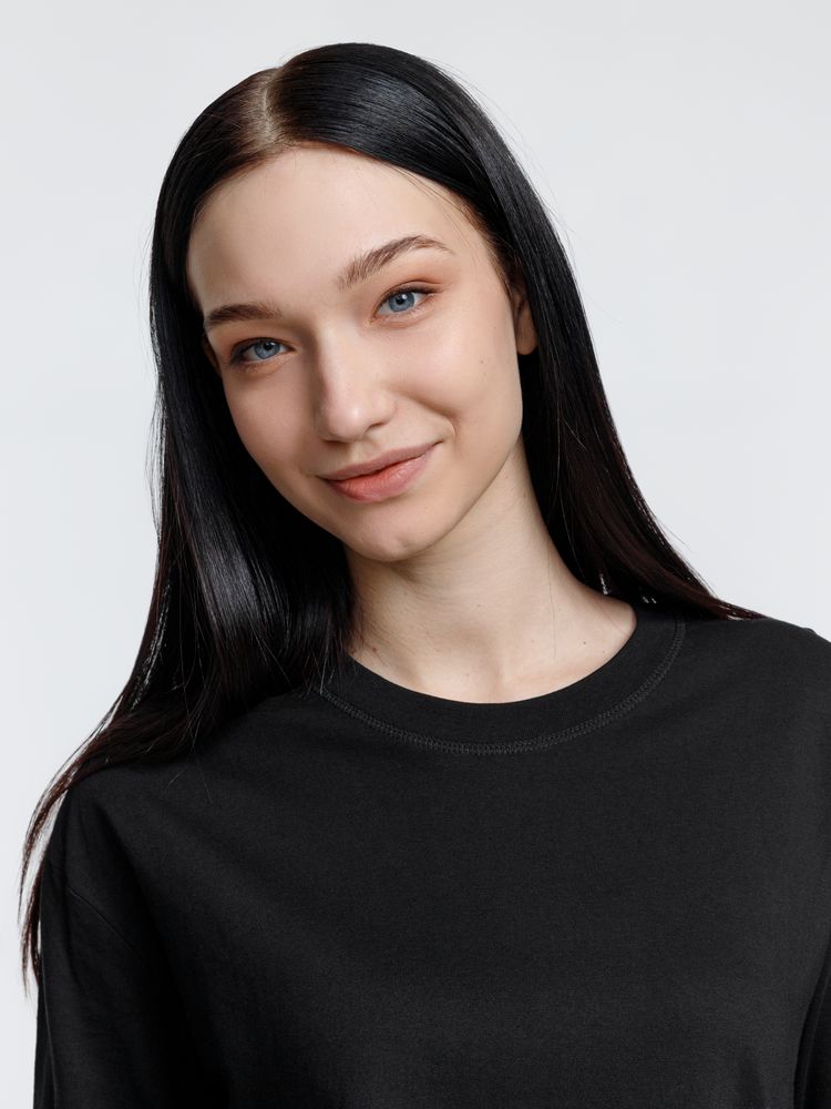 Футболка унисекс с длинным рукавом Pioneer LSL, черная / Миниатюра модельного (1000)