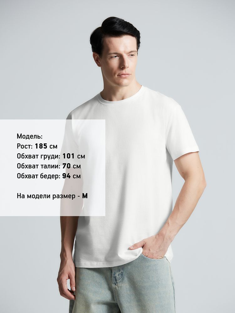 Футболка унисекс T-Bolka 160, белая (белоснежная) / Миниатюра модельного (1000)