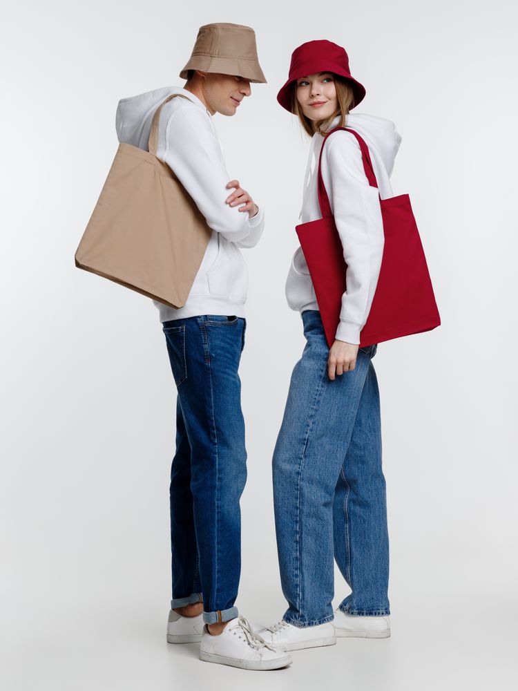 Холщовая сумка Avoska, бордовая / Миниатюра модельного (1000)