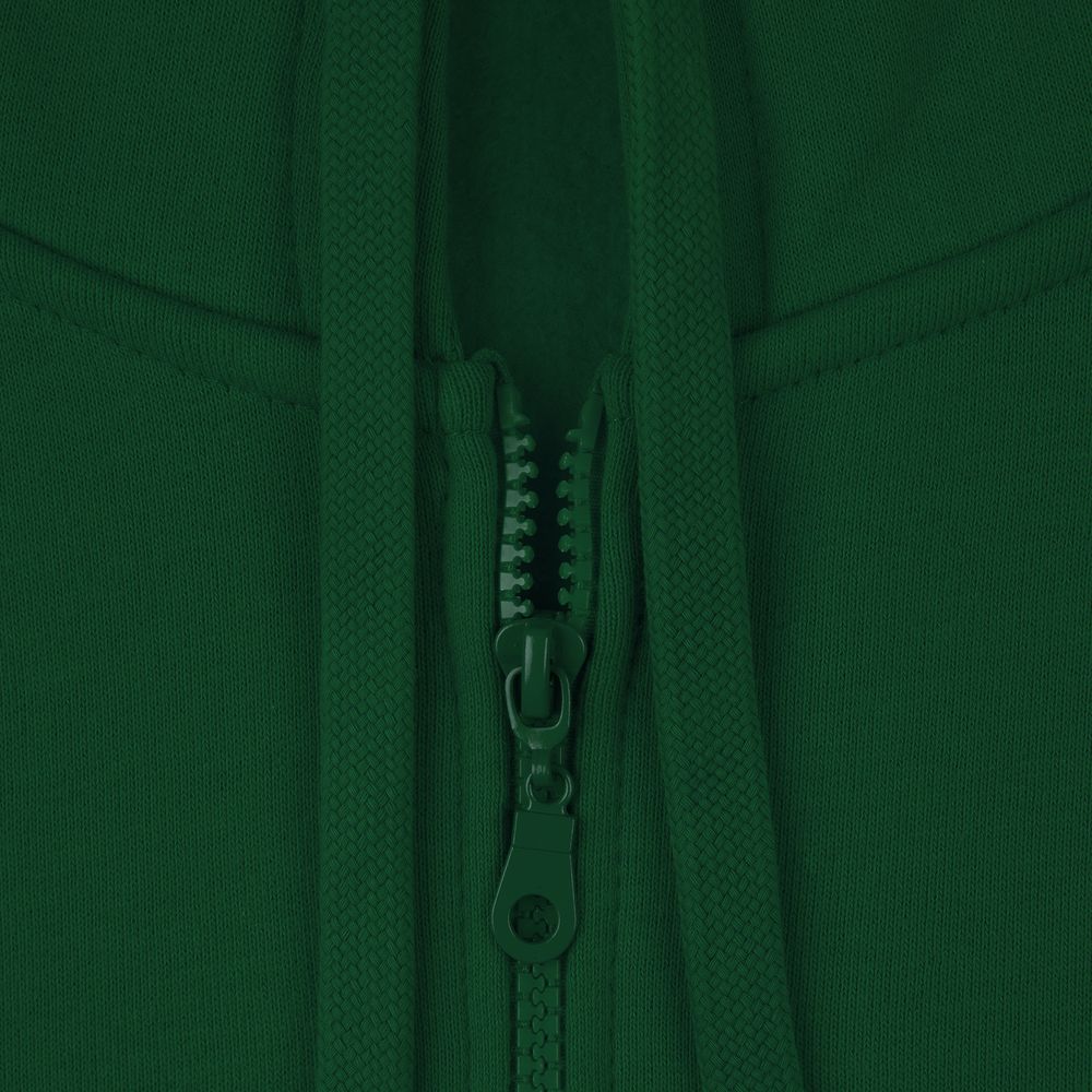 Толстовка на молнии с капюшоном Siverga 2.0 Heavy, темно-зеленая / Миниатюра WWW (1000)