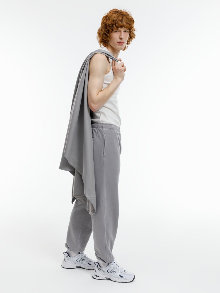 Полотенце спортивное Hard Work, серое / Миниатюра модельного (1000)