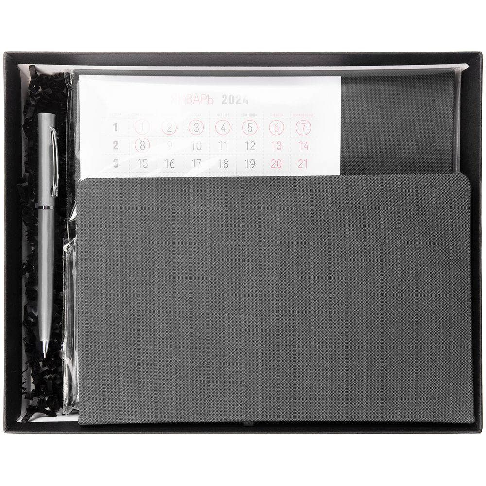 Набор Grade с календарем, серый / Миниатюра WWW (1000)