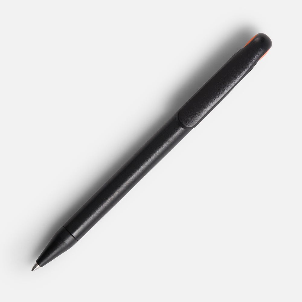 Ручка шариковая Prodir DS1 TMM Dot, черная с оранжевым / Миниатюра WWW (1000)