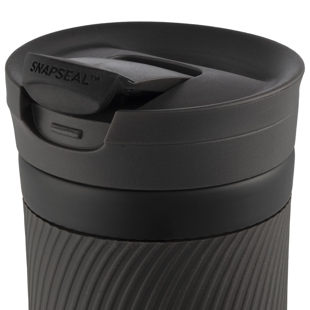 Термостакан Byron, вакуумный, герметичный, черный / Миниатюра WWW (1000)