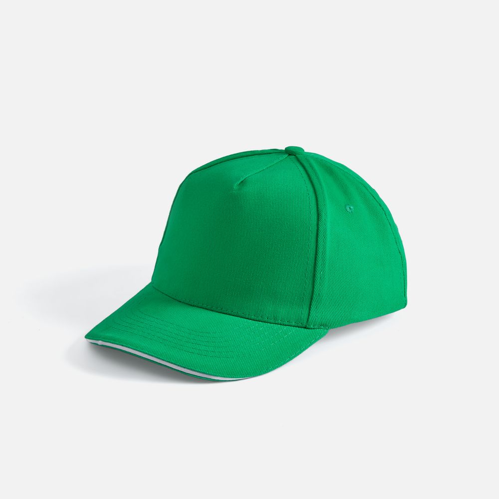 Бейсболка Long Beach, ярко-зеленая с белым / Миниатюра WWW (1000)