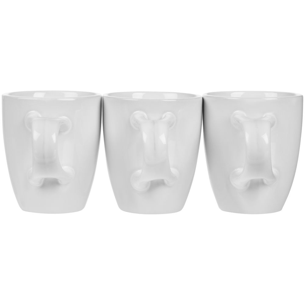 Кофейная кружка Pairy с ложкой, белая с синей / Миниатюра WWW (1000)