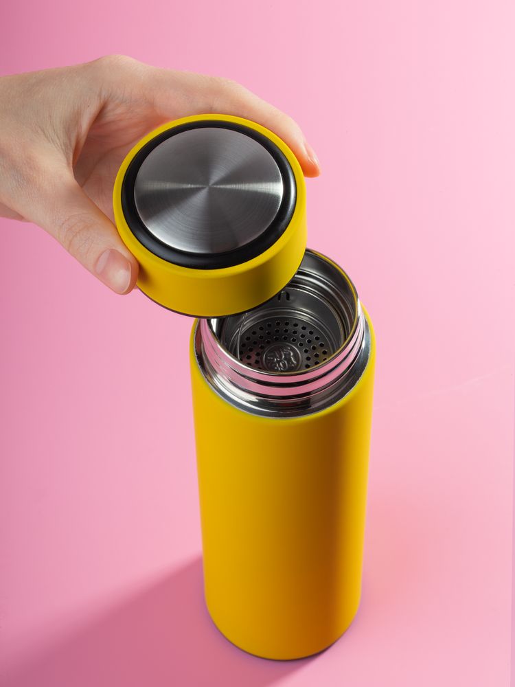 Термос с ситечком Percola, желтый / Миниатюра WWW (1000)