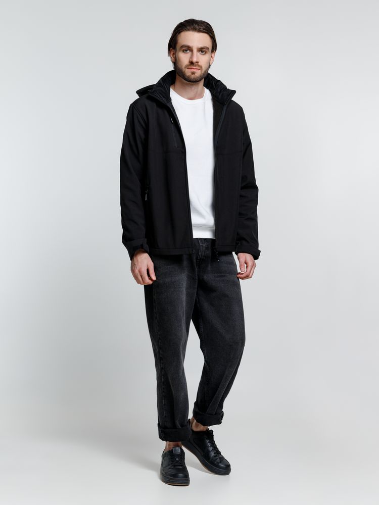 Куртка софтшелл мужская Zagreb, черная / Миниатюра WWW (1000)