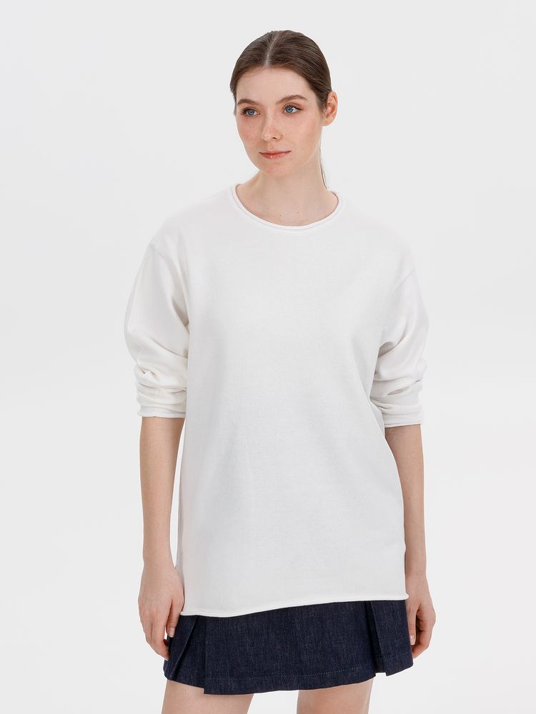 Лонгслив унисекс Siluetti Fuori, молочно-белый / Миниатюра WWW (1000)