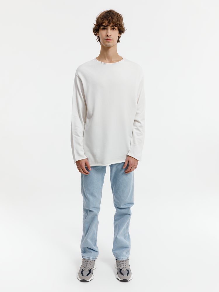 Лонгслив унисекс Siluetti Fuori, молочно-белый / Миниатюра WWW (1000)