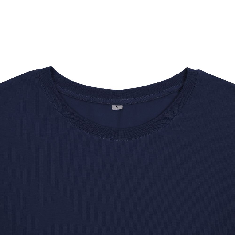 Футболка унисекс оверсайз Crosstown, темно-синяя / Миниатюра WWW (1000)