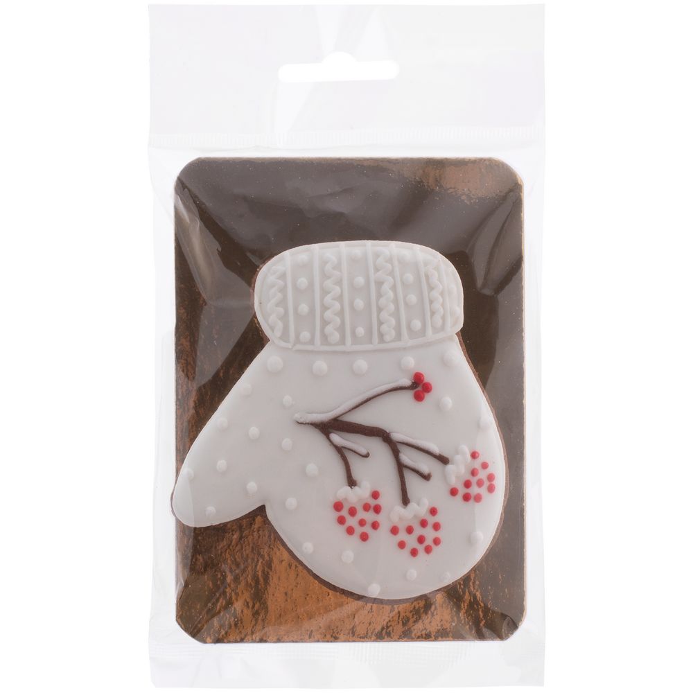 Печенье «Варежка», белое / Миниатюра WWW (1000)