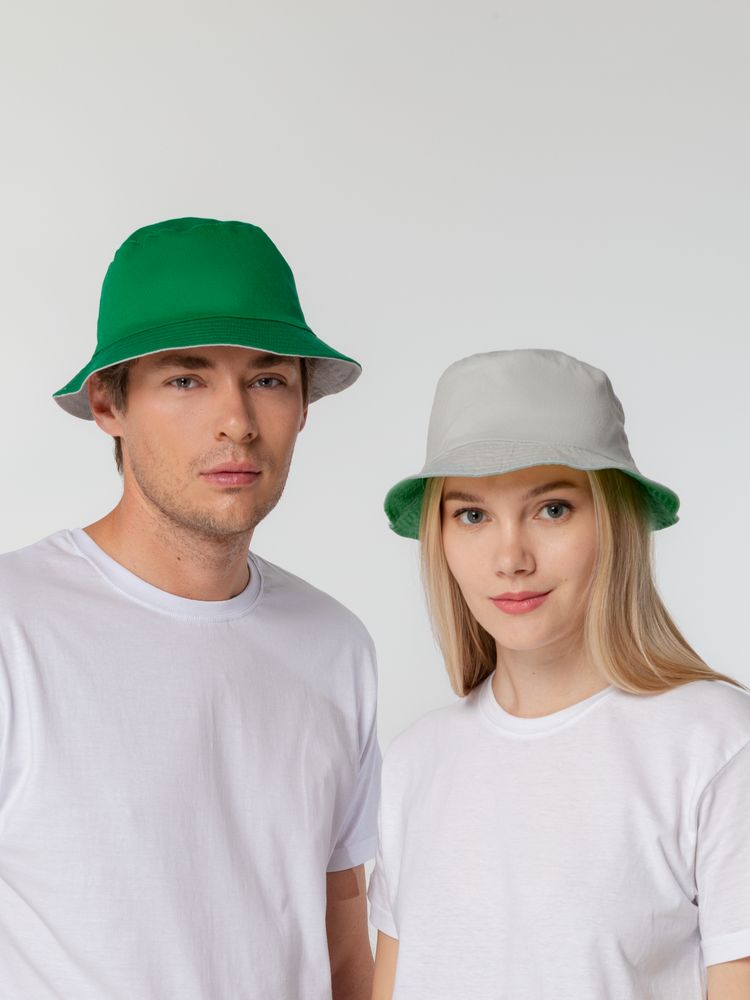 Панама Summer двусторонняя, зеленая с серым / Миниатюра WWW (1000)