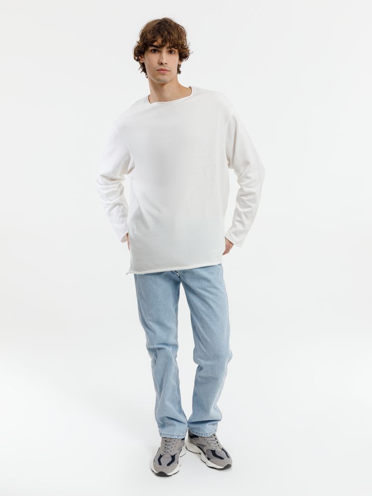 Лонгслив унисекс Siluetti Fuori, молочно-белый / Миниатюра WWW (1000)