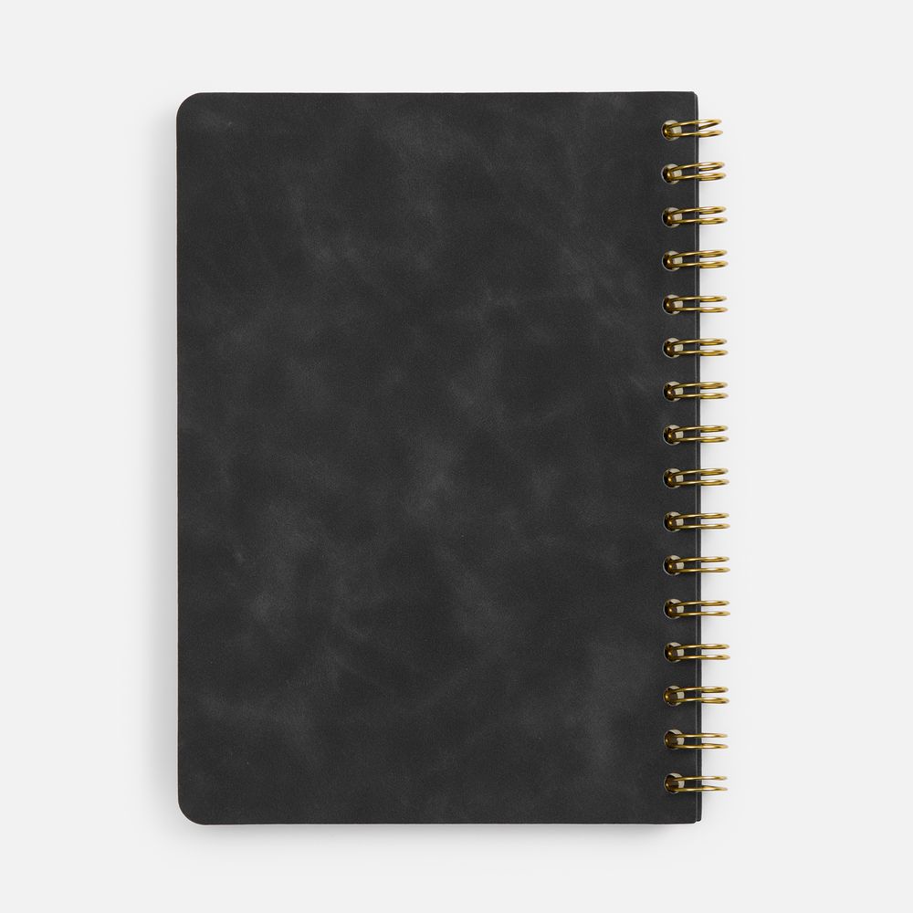 Ежедневник Spiral, недатированный, черный / Миниатюра WWW (1000)