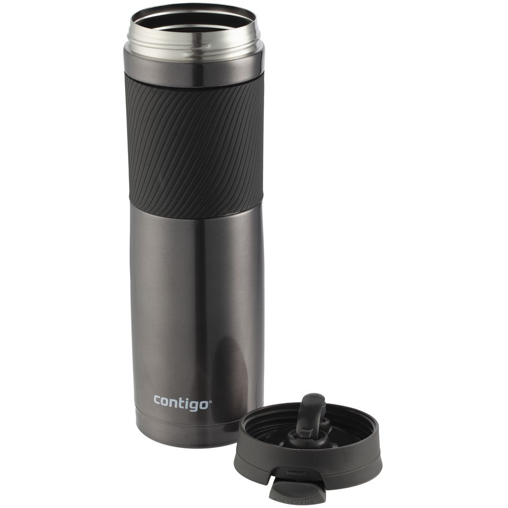 Термостакан Byron XL, вакуумный, герметичный, серо-стальной / Миниатюра WWW (1000)