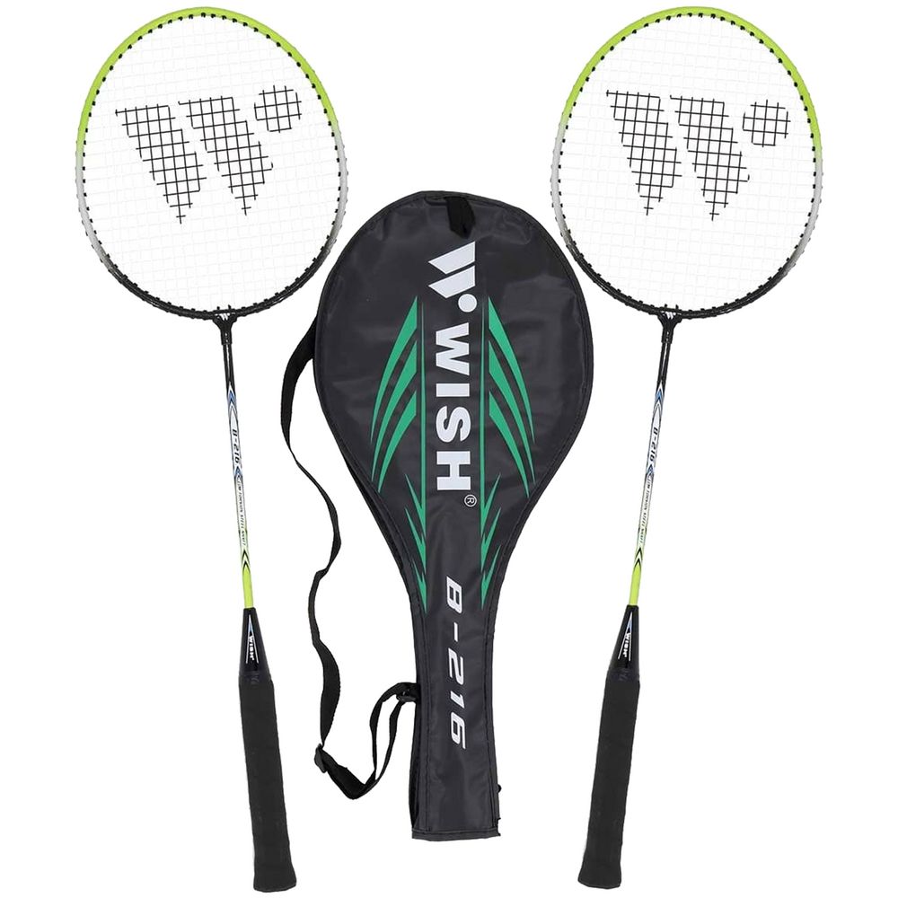 Набор для игры в бадминтон Steeltec, зеленый / Миниатюра WWW (1000)