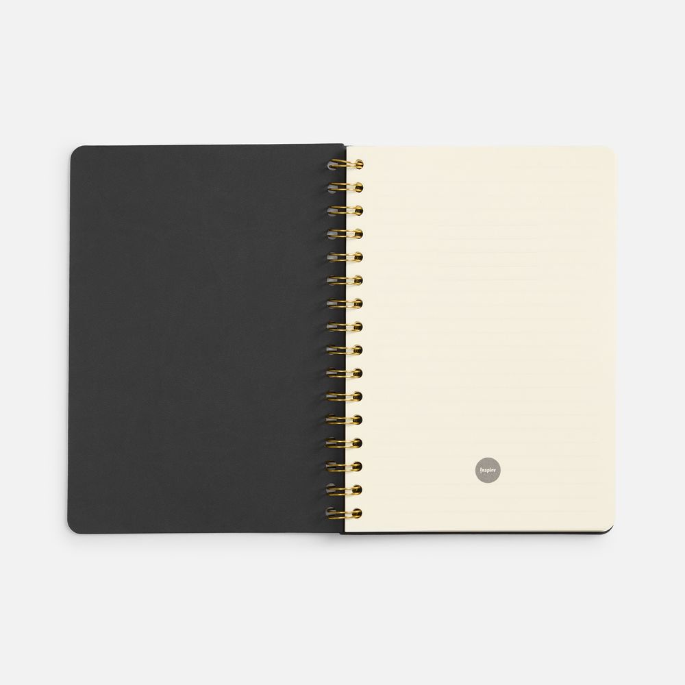 Ежедневник Spiral, недатированный, черный / Миниатюра WWW (1000)