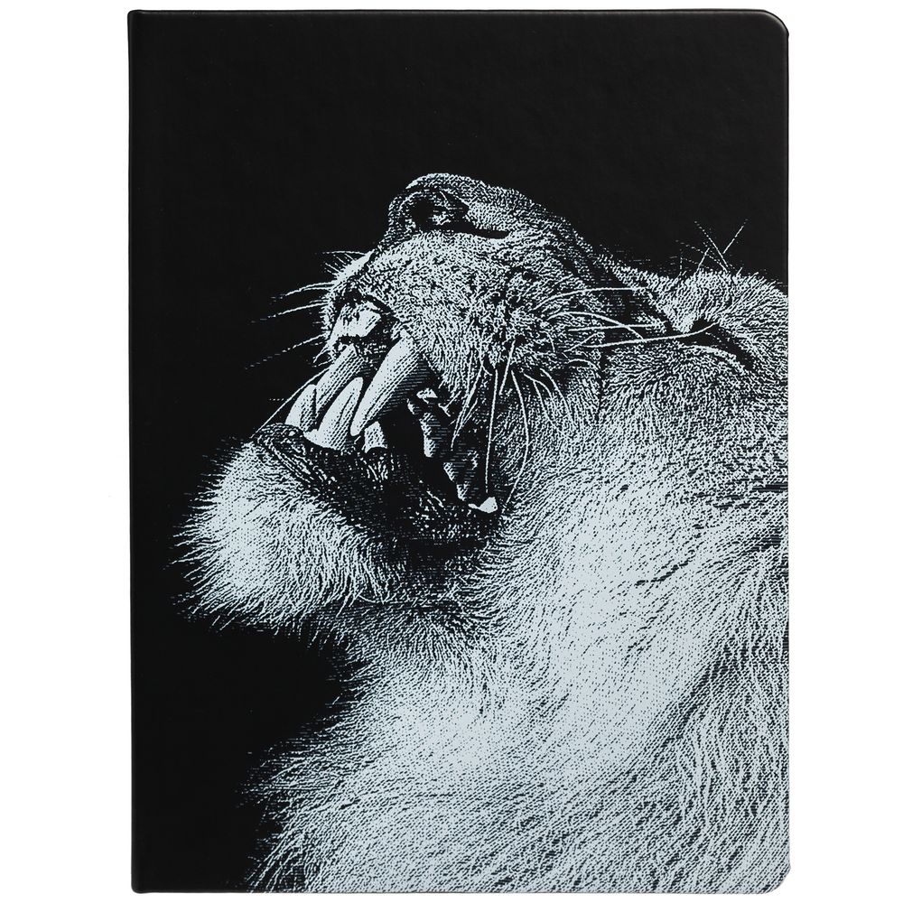 Блокнот Like a Lion, в линейку, черный / Миниатюра WWW (1000)