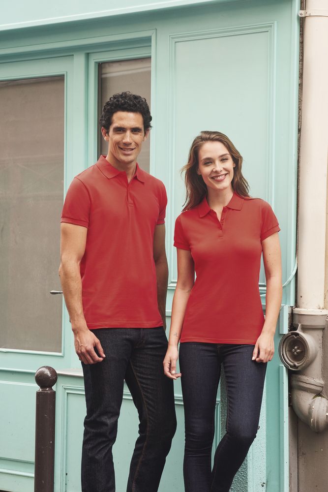 Рубашка поло женская Perfect Women 180, красная (гибискус) / Миниатюра WWW (1000)