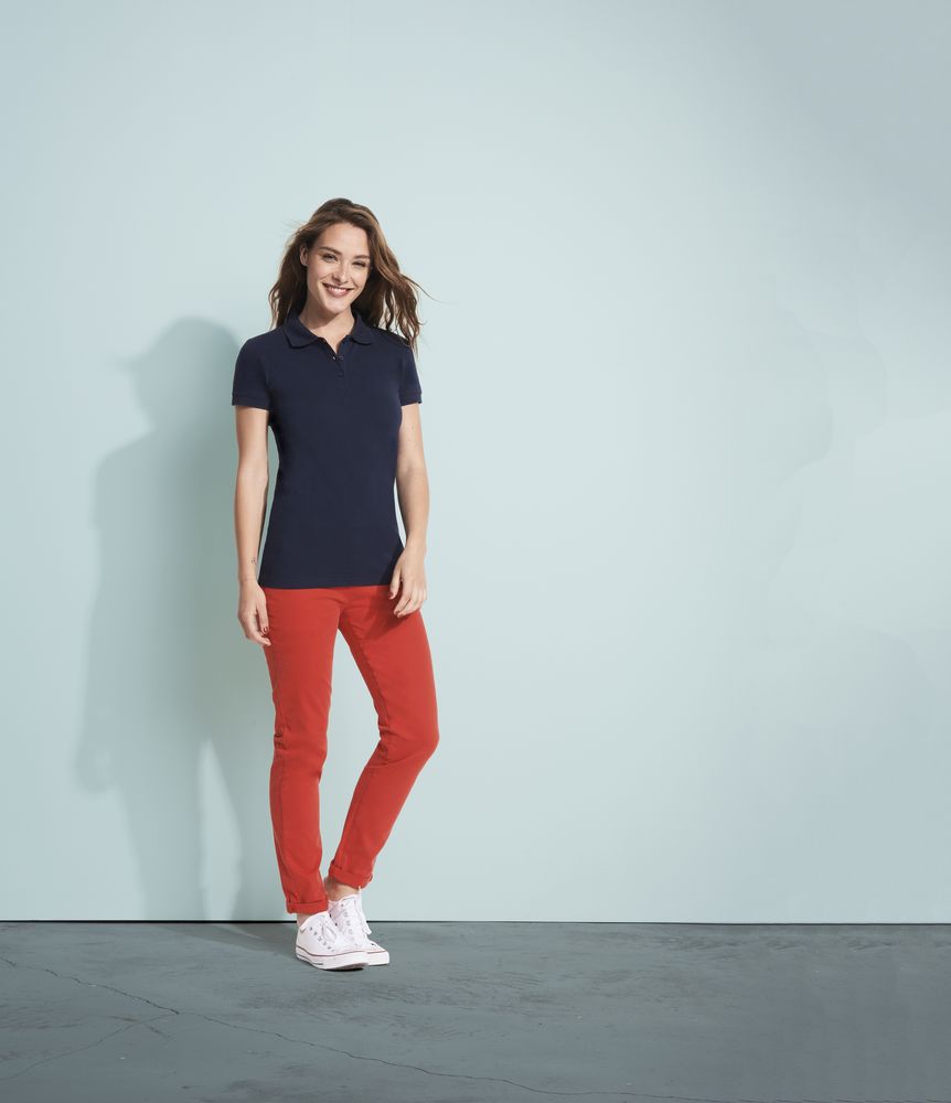 Рубашка поло женская Perfect Women 180, красная (гибискус) / Миниатюра WWW (1000)