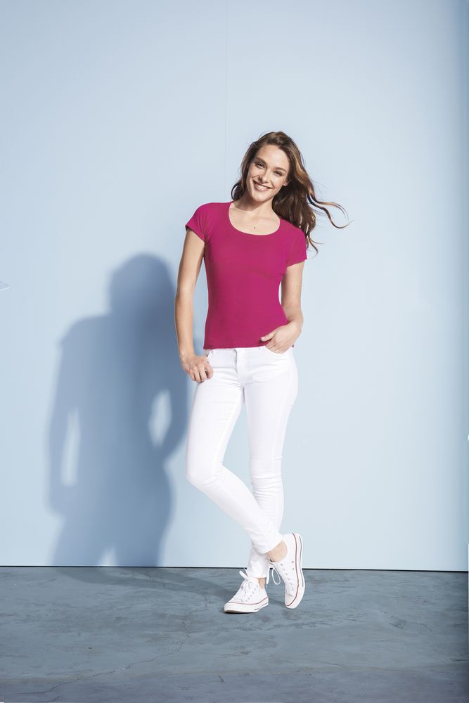 Футболка женская Moody 160, бирюзовая / Миниатюра WWW (1000)