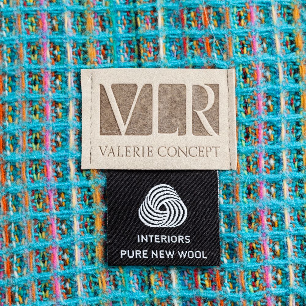 Плед Brera Waffle Turchese, голубой / Миниатюра WWW (1000)