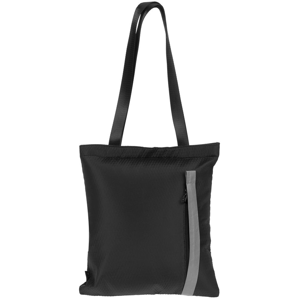 Сумка для покупок tagBag со светоотражающим элементом, черная / Миниатюра WWW (1000)