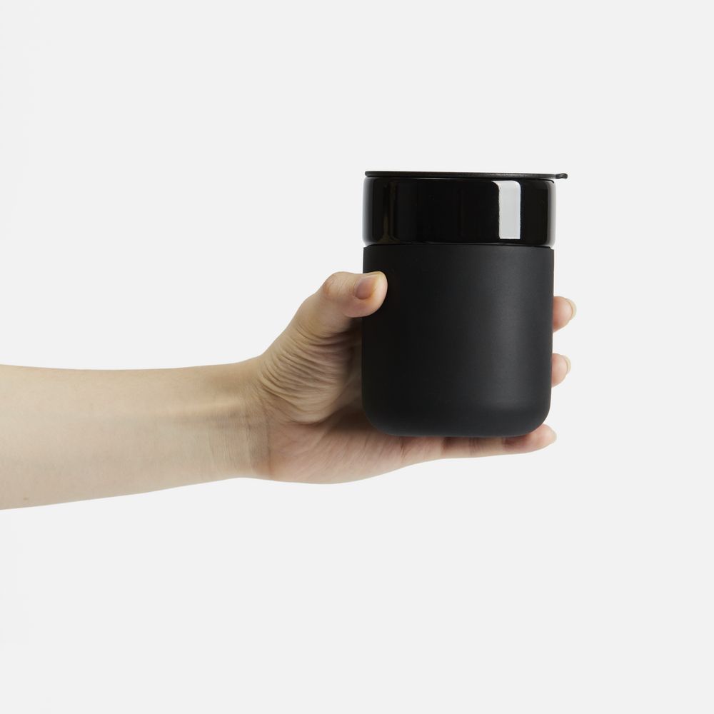 Кружка Nabo с силиконовым держателем, черная / Миниатюра WWW (1000)