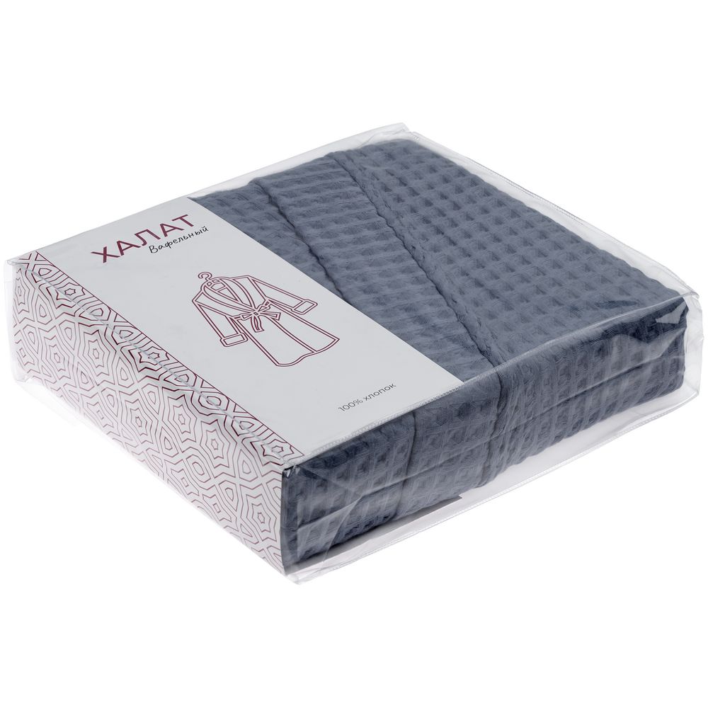 Халат вафельный мужской Boho Kimono, темно-синий (графит) / Миниатюра WWW (1000)