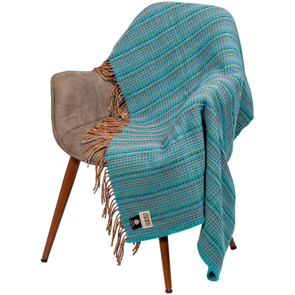 Плед Brera Waffle Turchese, голубой / Миниатюра WWW (1000)