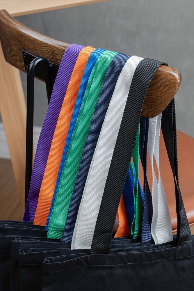 Холщовая сумка BrighTone, черная с красными ручками / Миниатюра WWW (1000)