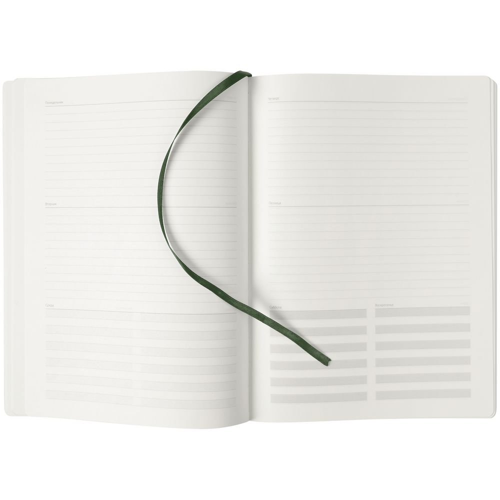 Еженедельник Shall Maxi, недатированный, зеленый / Миниатюра WWW (1000)